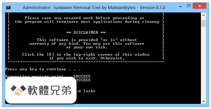 Junkware Removal Tool Screenshot 2