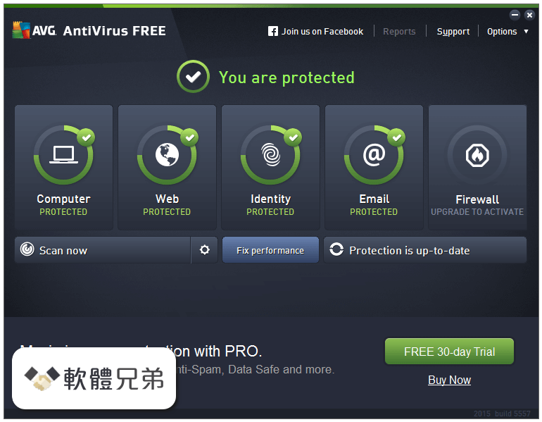 AVG AntiVirus Free (32-bit) Screenshot 1
