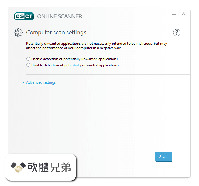 ESET Online Scanner Screenshot 1