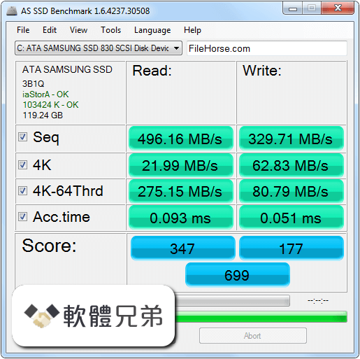 AS SSD Benchmark Screenshot 1