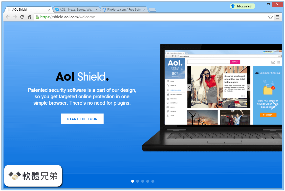 AOL Shield Browser Screenshot 1