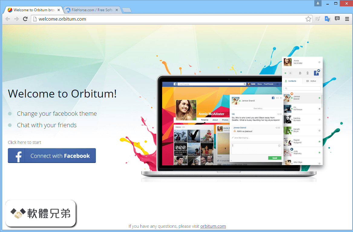 Orbitum Browser Screenshot 1