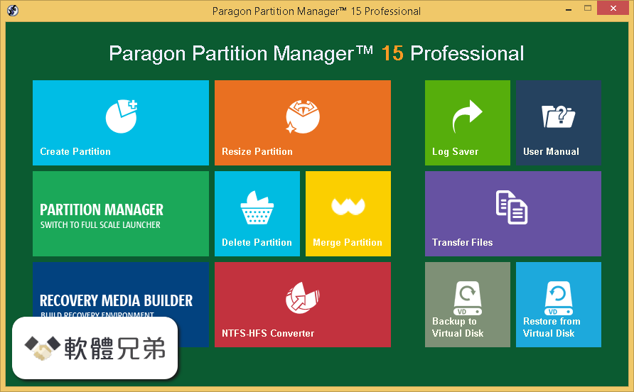 Paragon Partition Manager Professional (32-bit) Screenshot 1