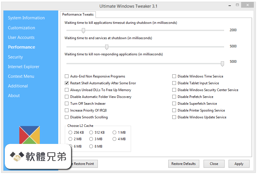 Ultimate Windows Tweaker Screenshot 2