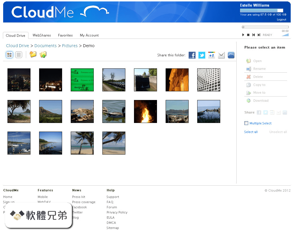 CloudMe Desktop Screenshot 1