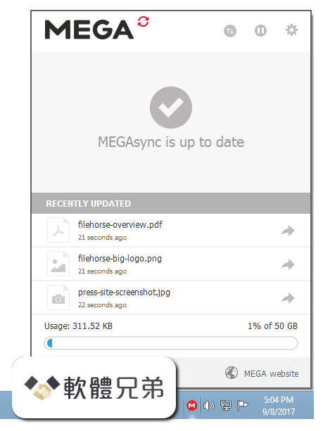 MEGAsync Screenshot 1