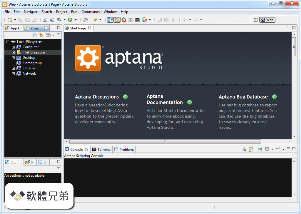 Aptana Studio Screenshot 1
