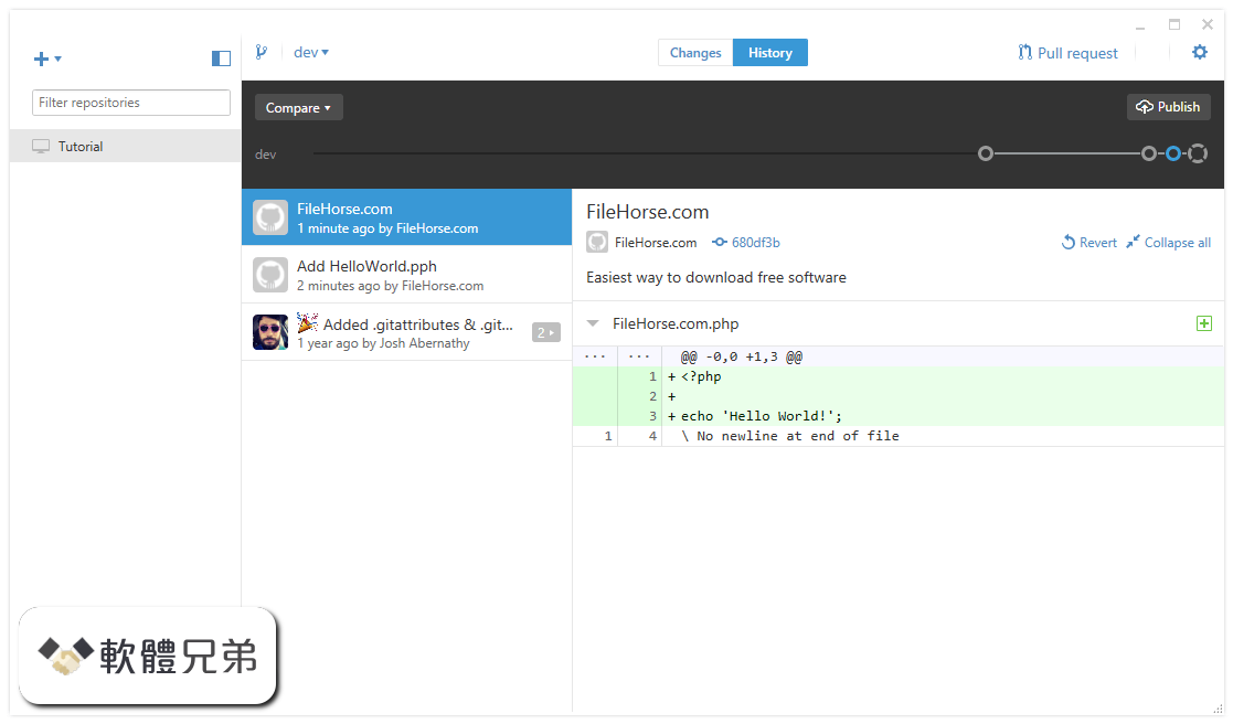 GitHub Desktop Screenshot 2