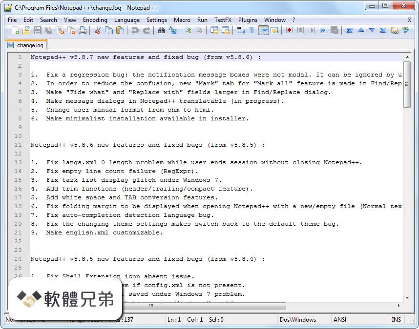Notepad++ (64-bit) Screenshot 1