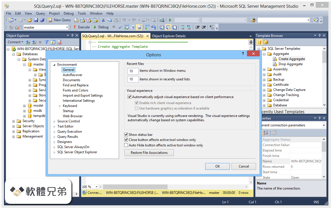 SQL Server Management Studio Screenshot 5