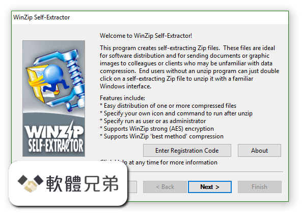 WinZip Self-Extractor Screenshot 1
