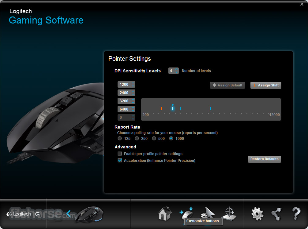 Logitech Gaming Software (64-bit) Screenshot 1