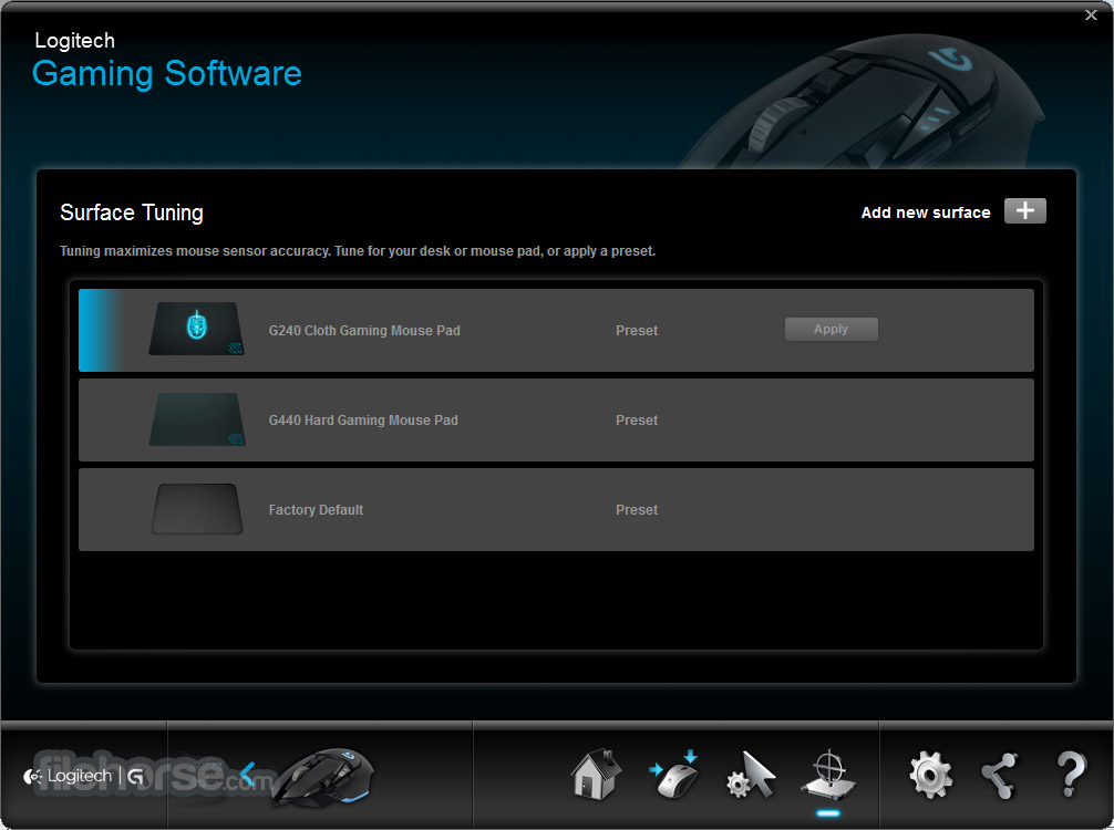 Logitech Gaming Software (64-bit) Screenshot 2