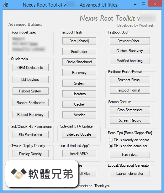 Nexus Root Toolkit Screenshot 2