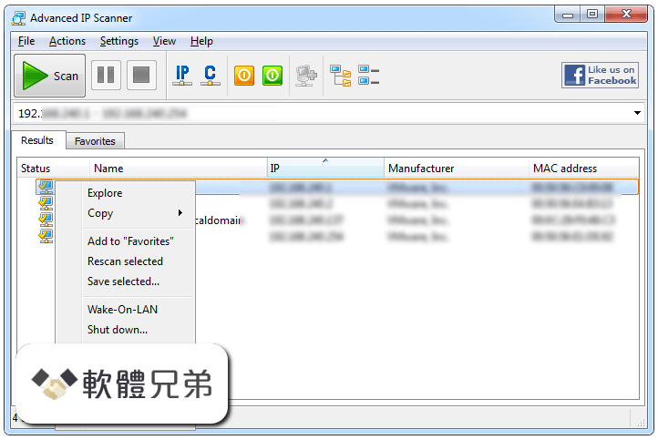 Advanced IP Scanner Screenshot 4