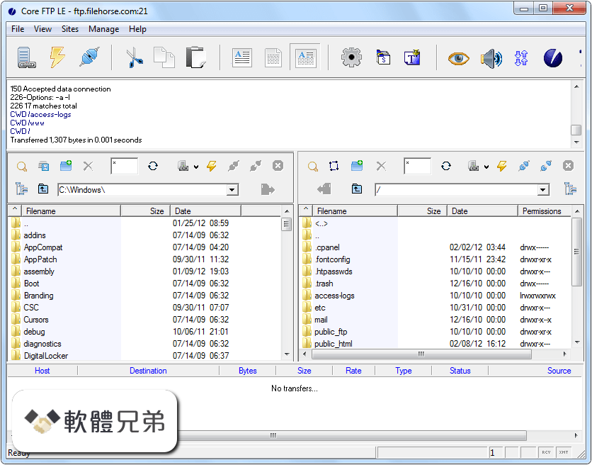 Core FTP (64-bit) Screenshot 1