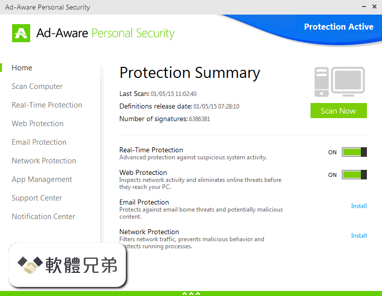 Ad-Aware Personal Security Screenshot 1
