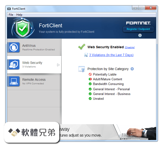 FortiClient Screenshot 3
