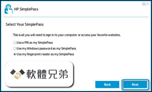 HP SimplePass Screenshot 1