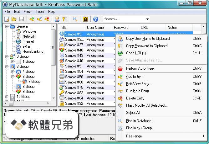 KeePass Password Safe Screenshot 1