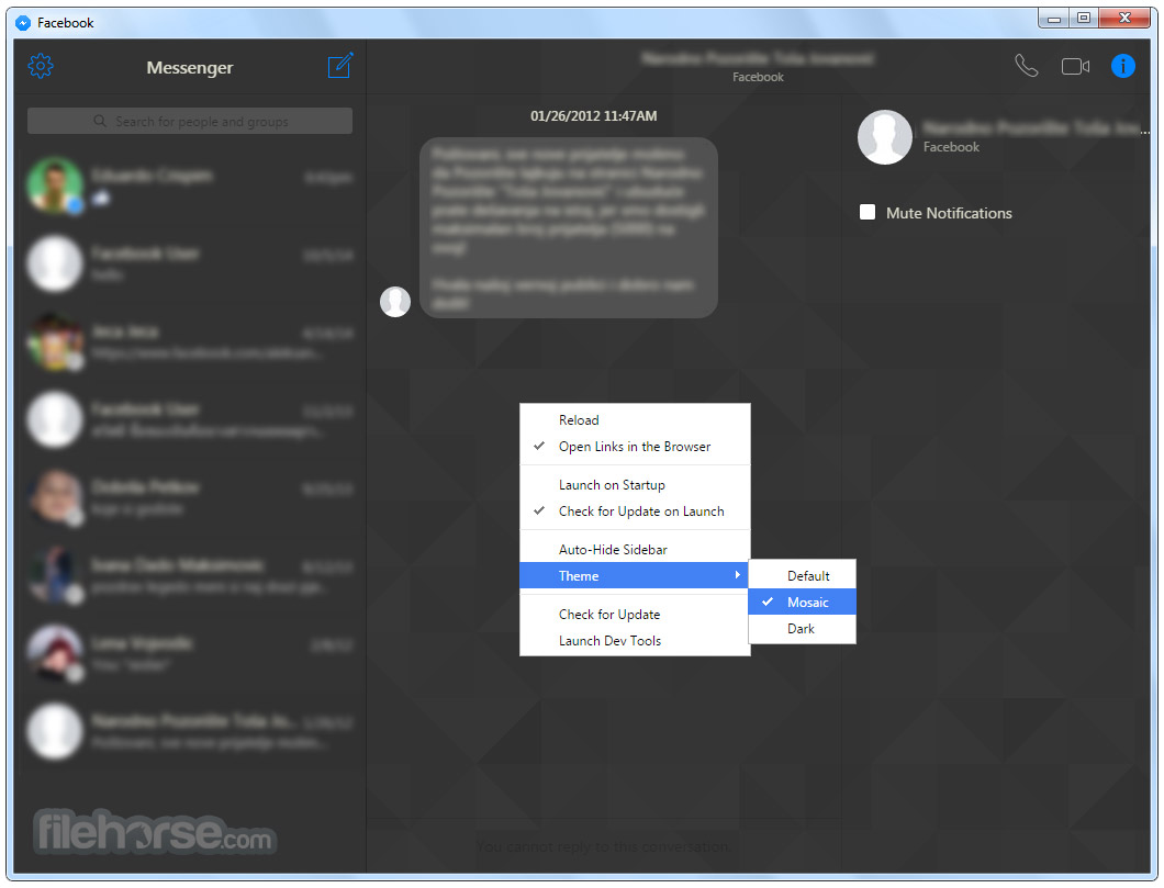 Messenger for Desktop Screenshot 3