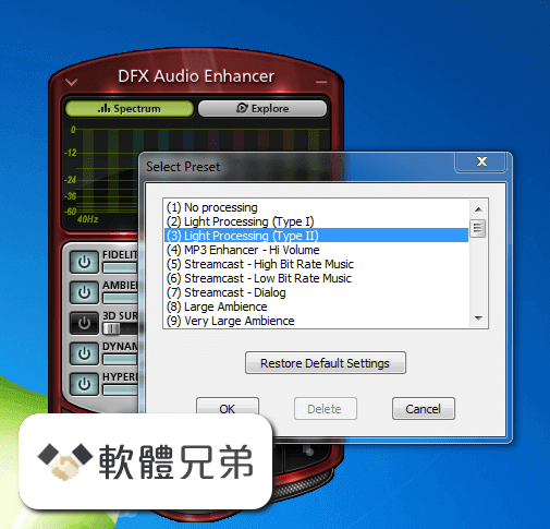 DFX Audio Enhancer Screenshot 1
