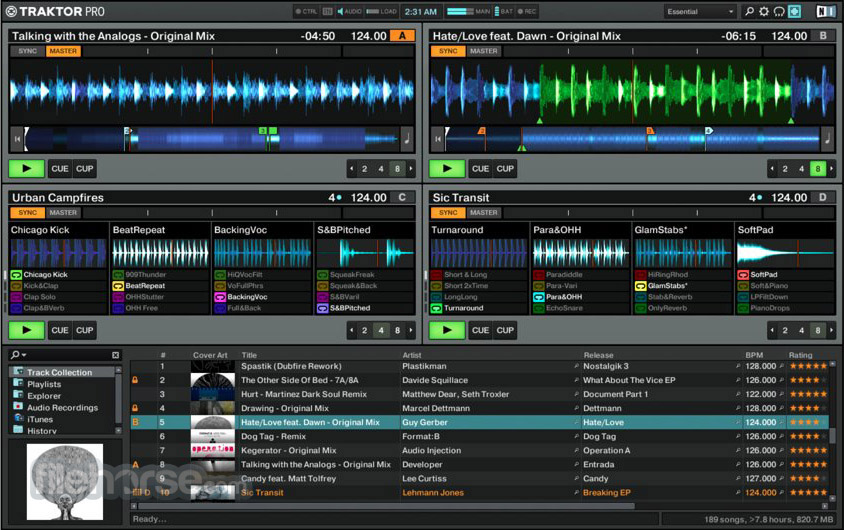 Traktor DJ software Screenshot 1