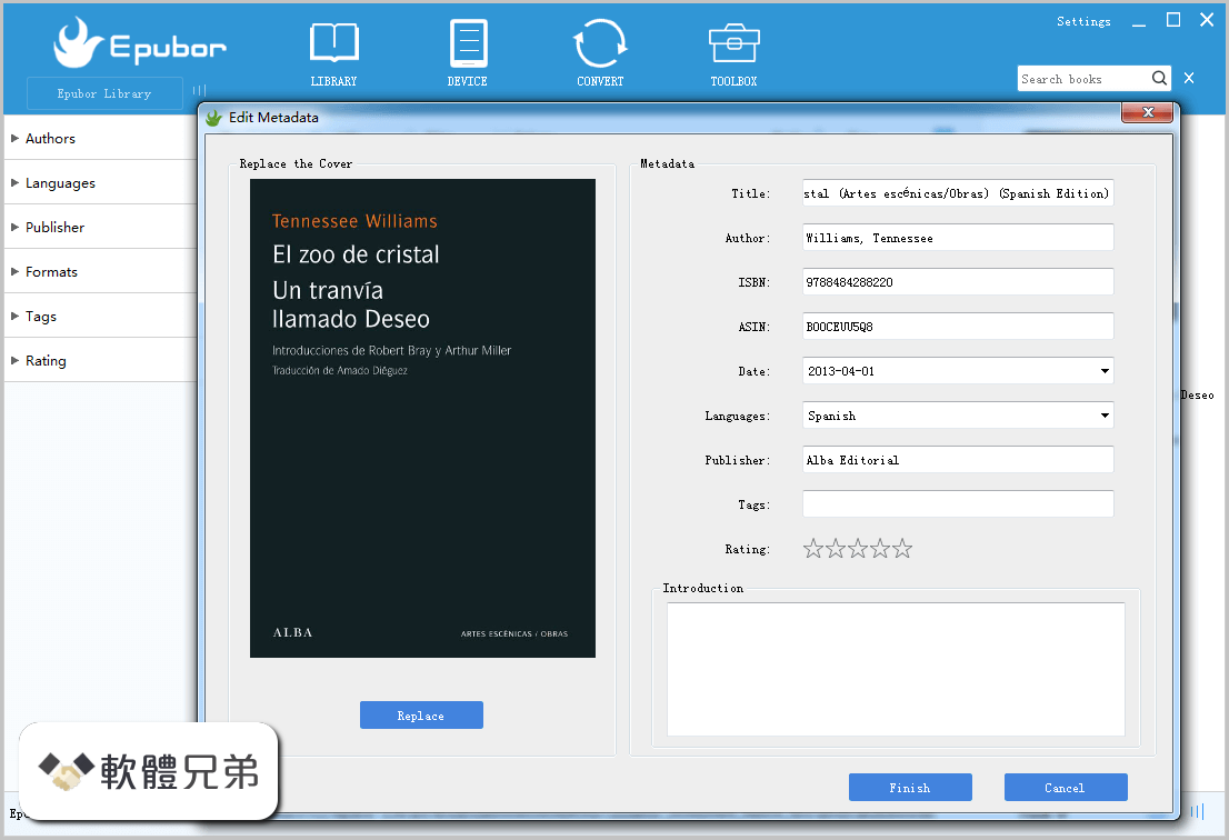 Epubor eBook Manager Screenshot 1