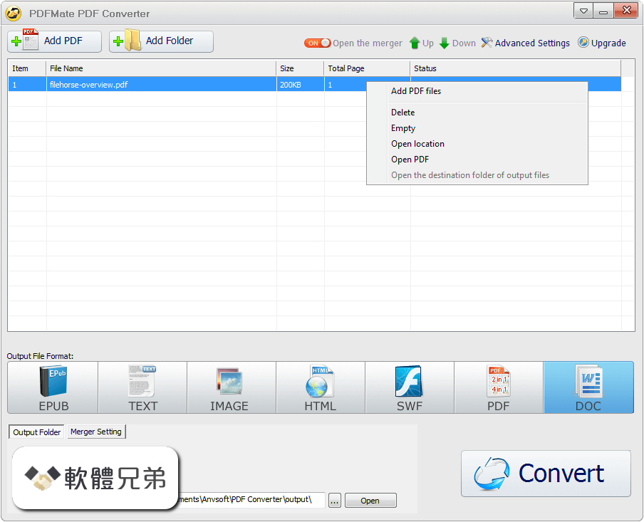 PDFMate PDF Converter Free Screenshot 2