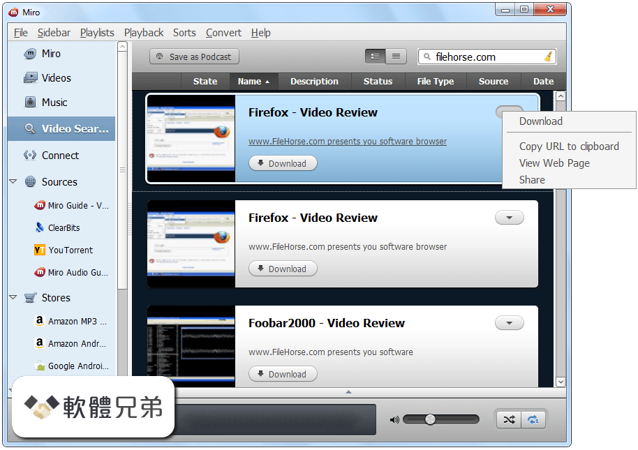 Miro Video Player Screenshot 4